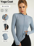 Stand-Collar Workout Jacket