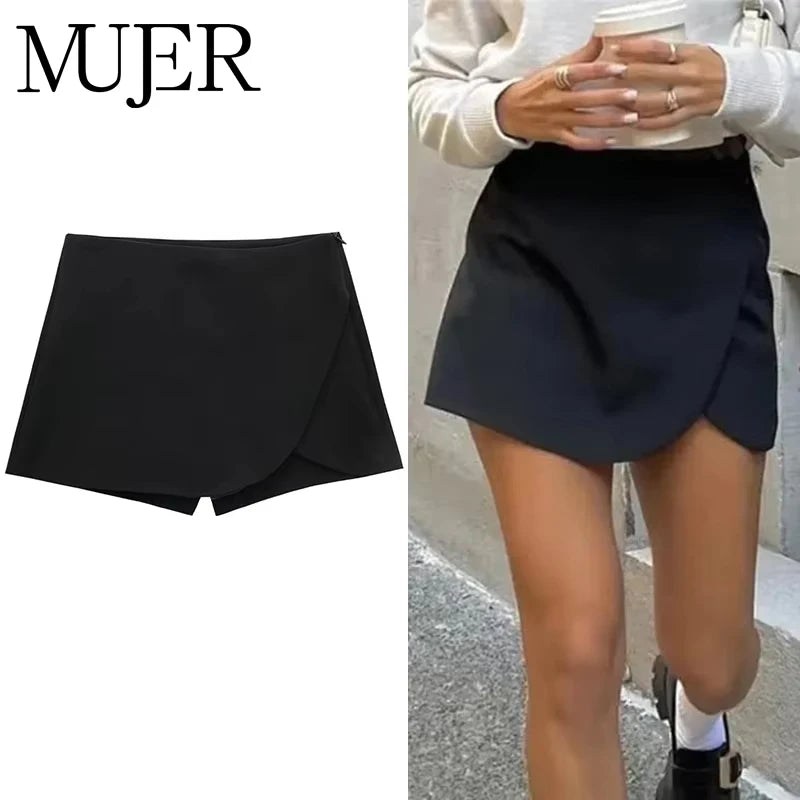 Asymmetric Mini Skort