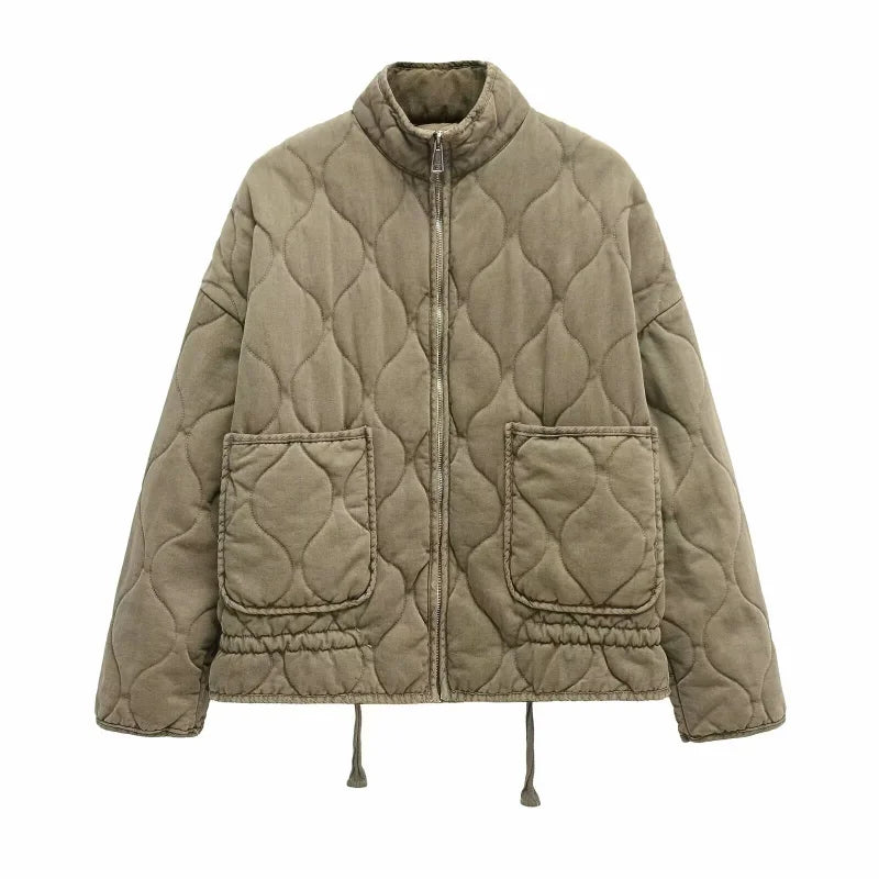 High-Collar Padded Jacket