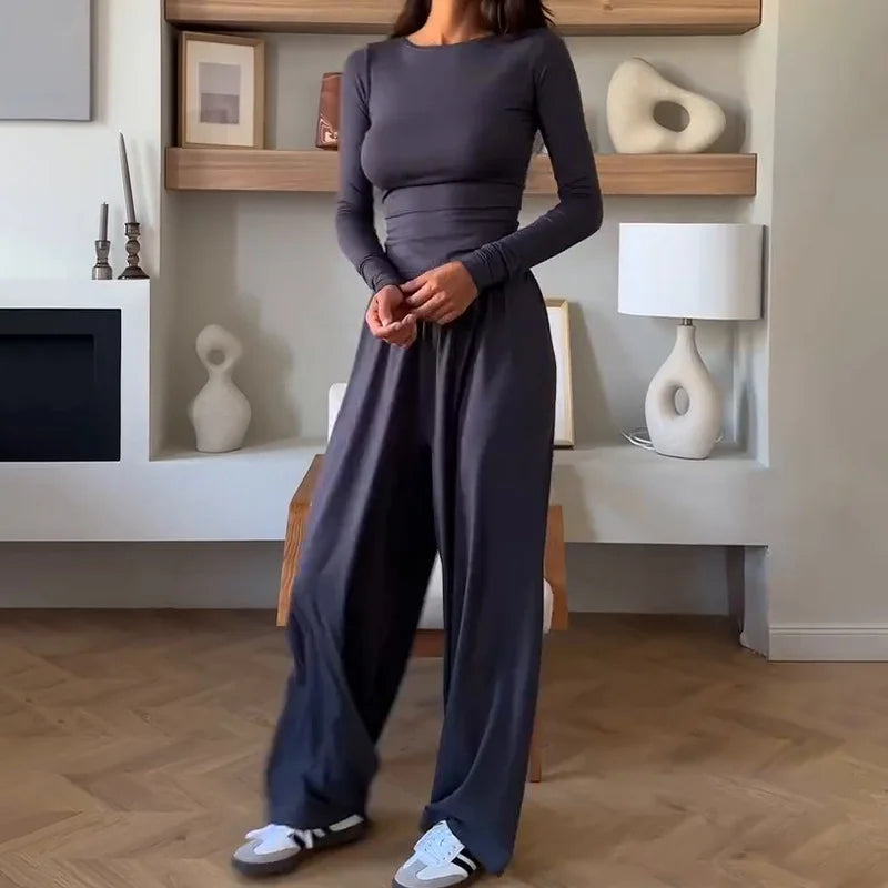Round-Neck Trouser Co-ord