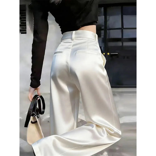Ankle-Length Wide-Leg Trousers