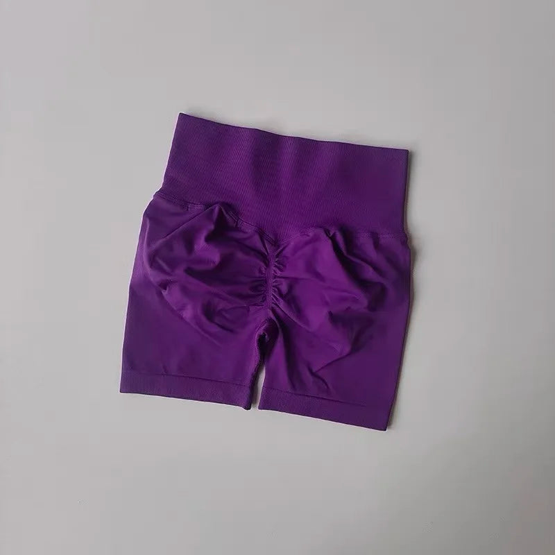 High-Waisted Workout Shorts