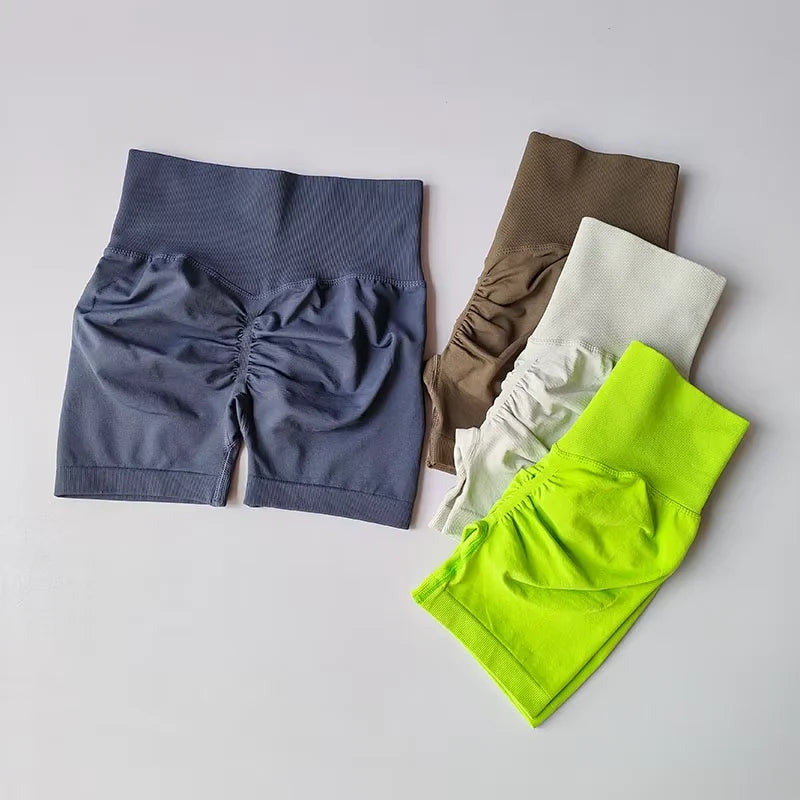 High-Waisted Workout Shorts