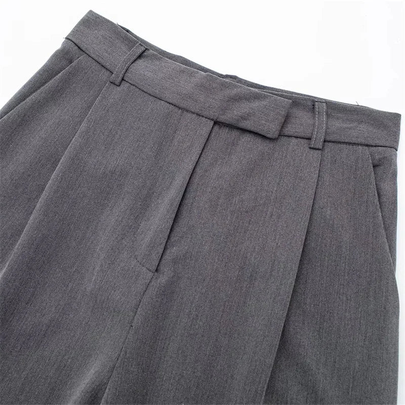 High-Rise Wide-Leg Trousers