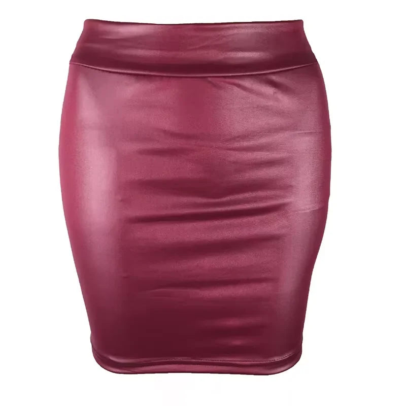 Matte High-Waisted Mini Skirt