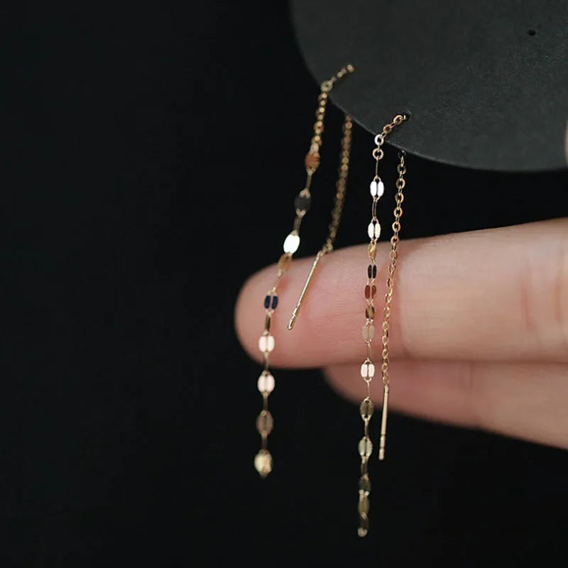 Nature Motif Drop Earrings