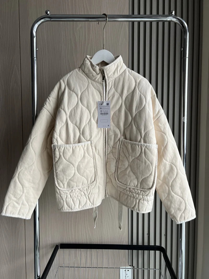 High-Collar Padded Jacket