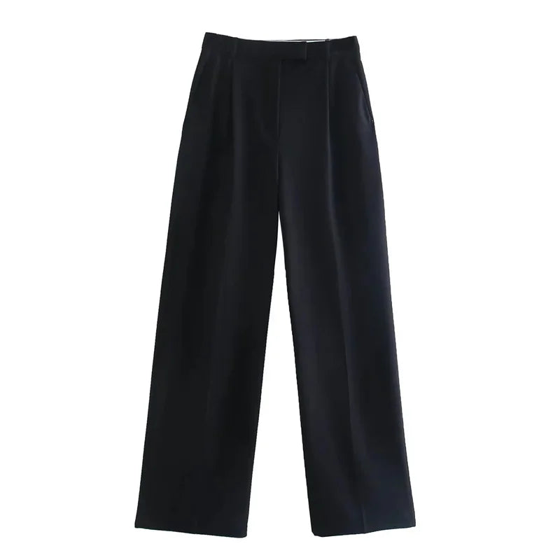 High-Rise Wide-Leg Trousers