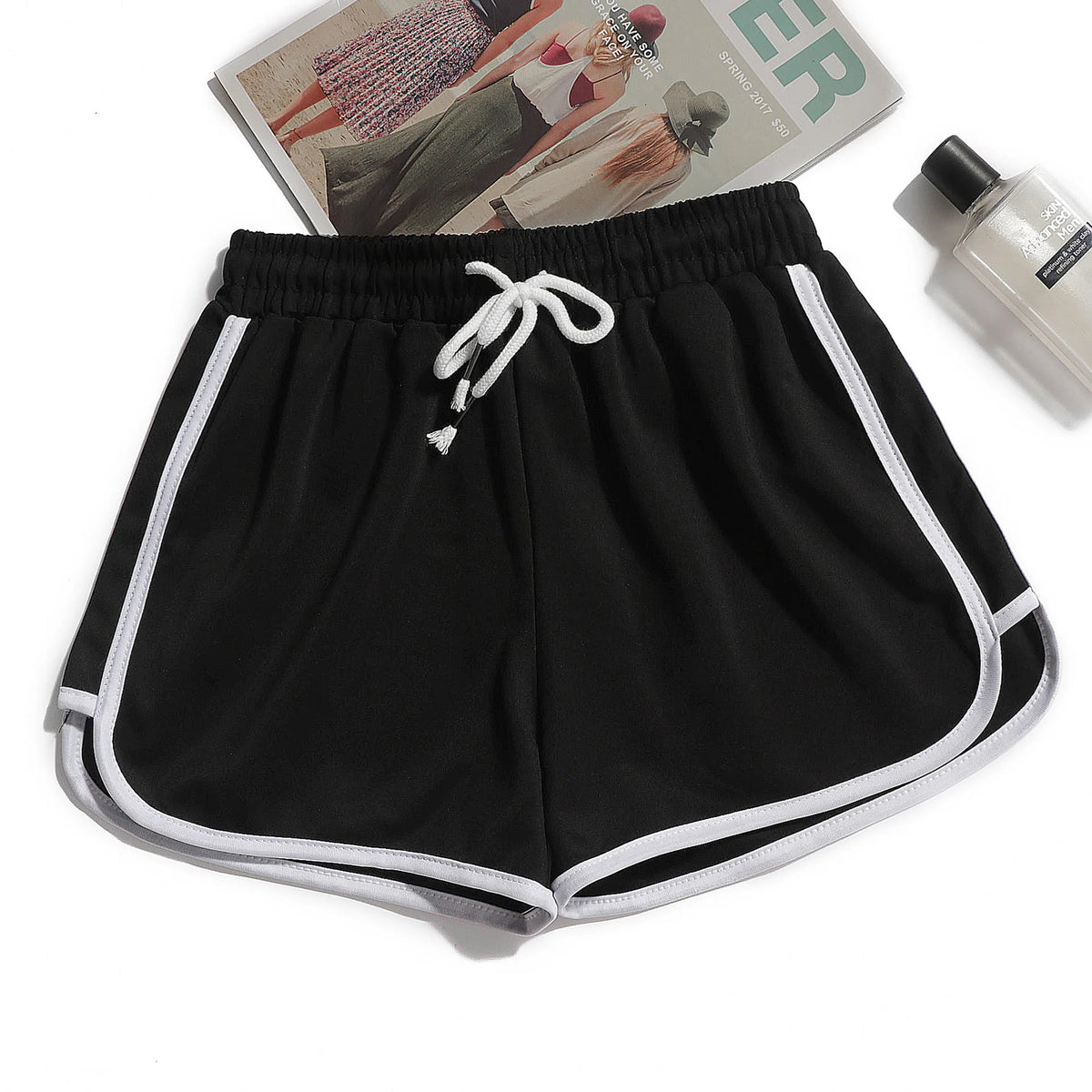 Wide-Leg Casual Shorts