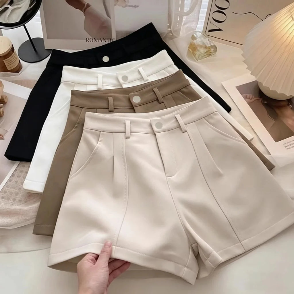 High-Waisted A-Line Shorts
