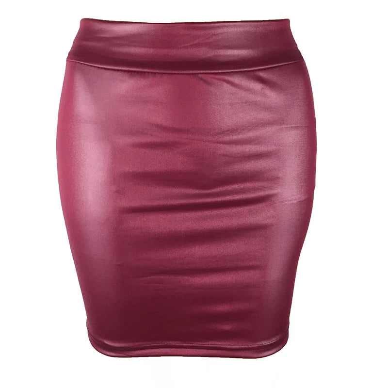 Matte High-Waisted Mini Skirt