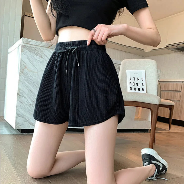 Wide-Leg Casual Shorts