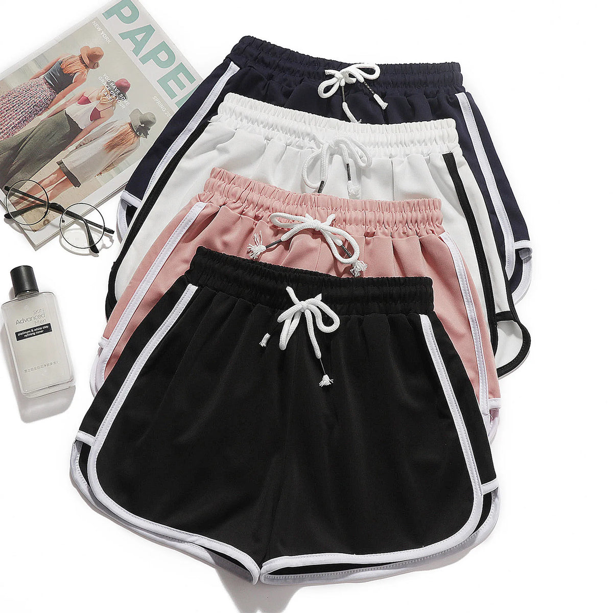 Wide-Leg Casual Shorts