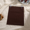 High-Waisted Knitted Mini Skirt