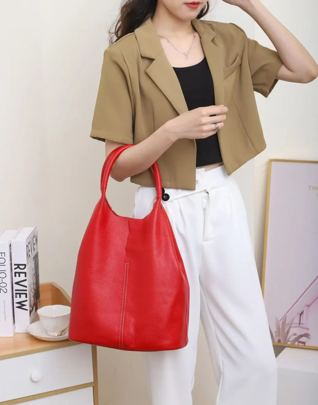 Open-Top Bucket Tote