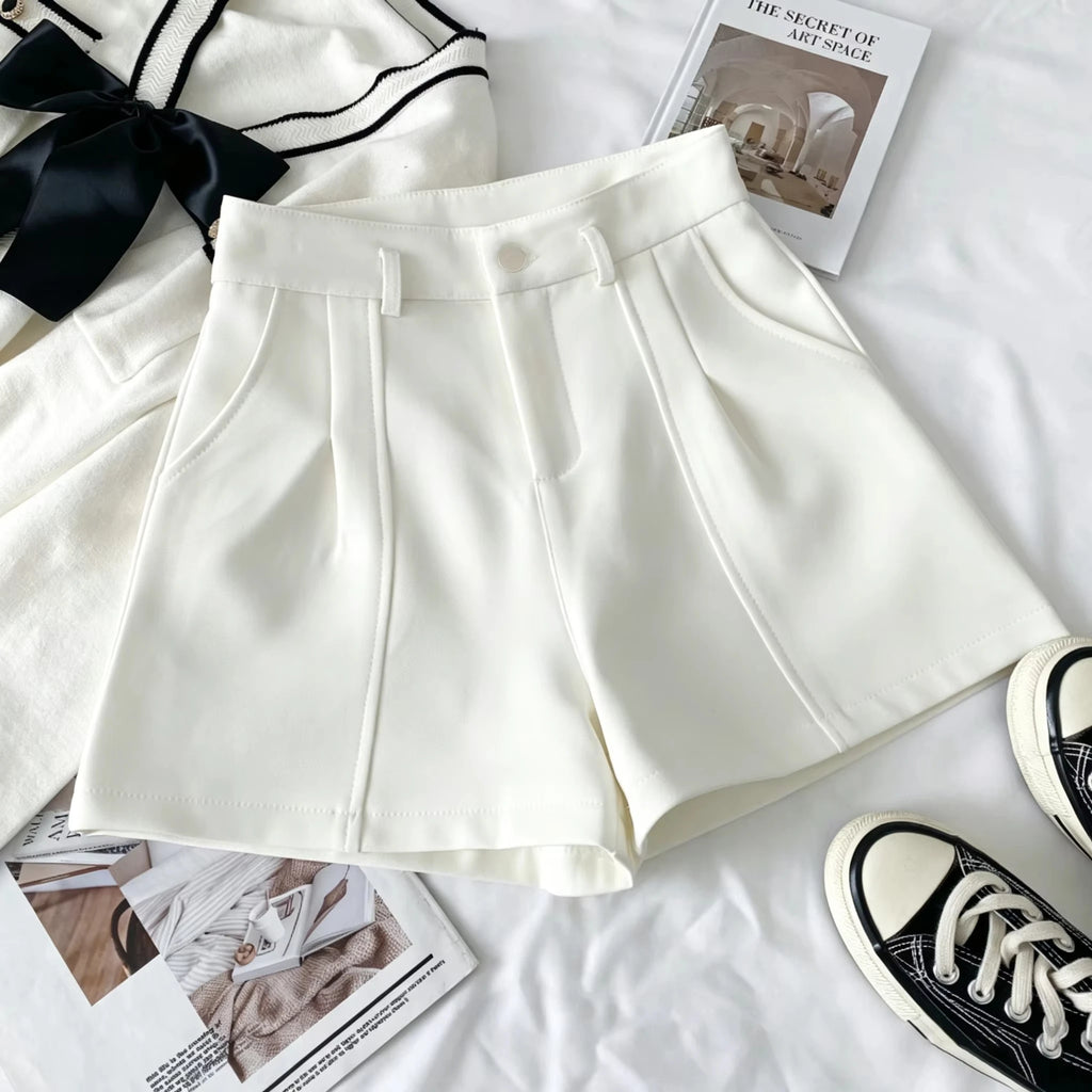 High-Waisted A-Line Shorts