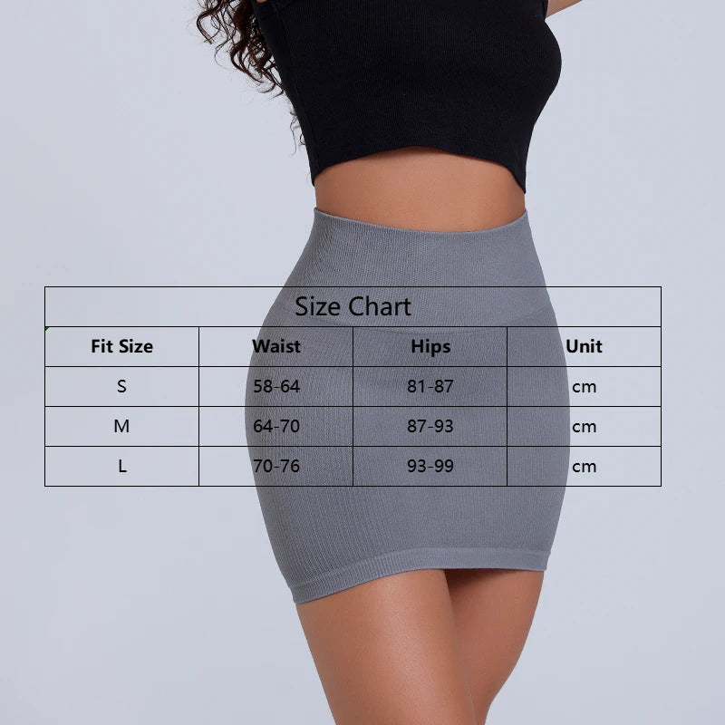 High-Waisted Knitted Mini Skirt