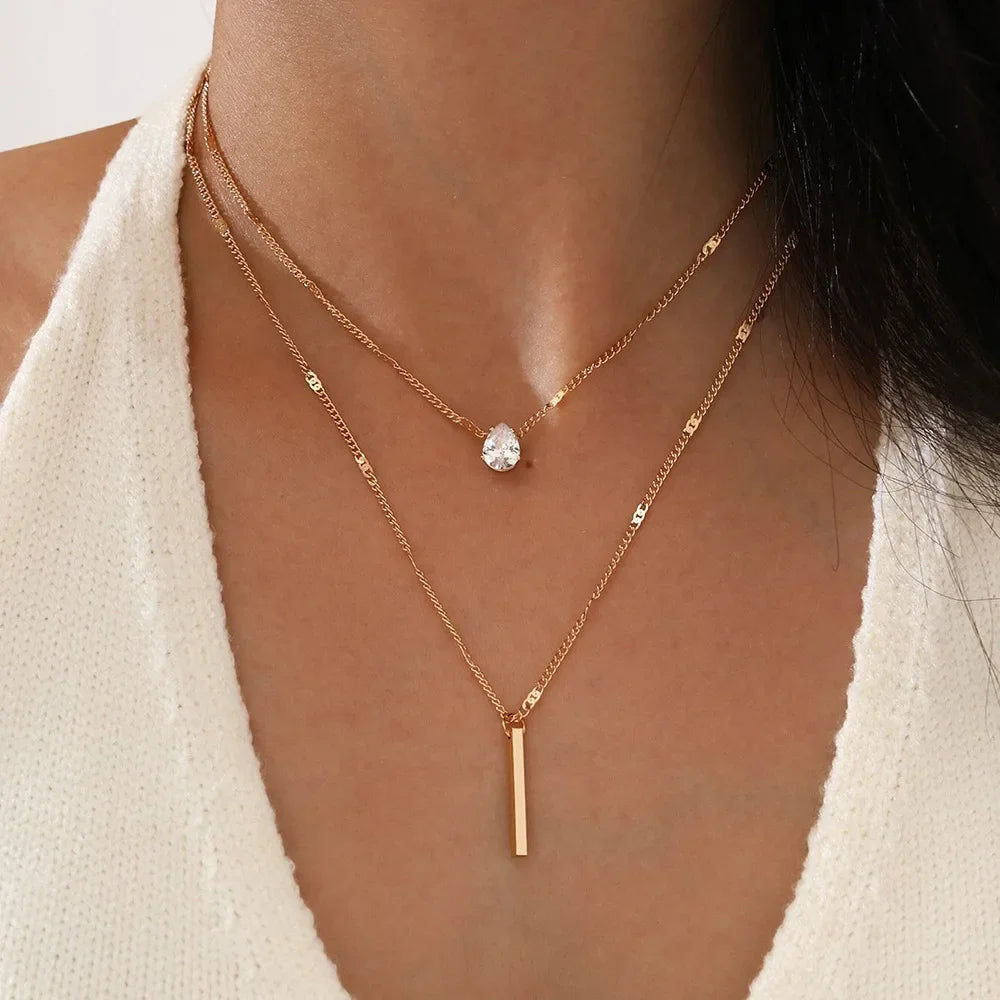 Layered Pendant Necklace