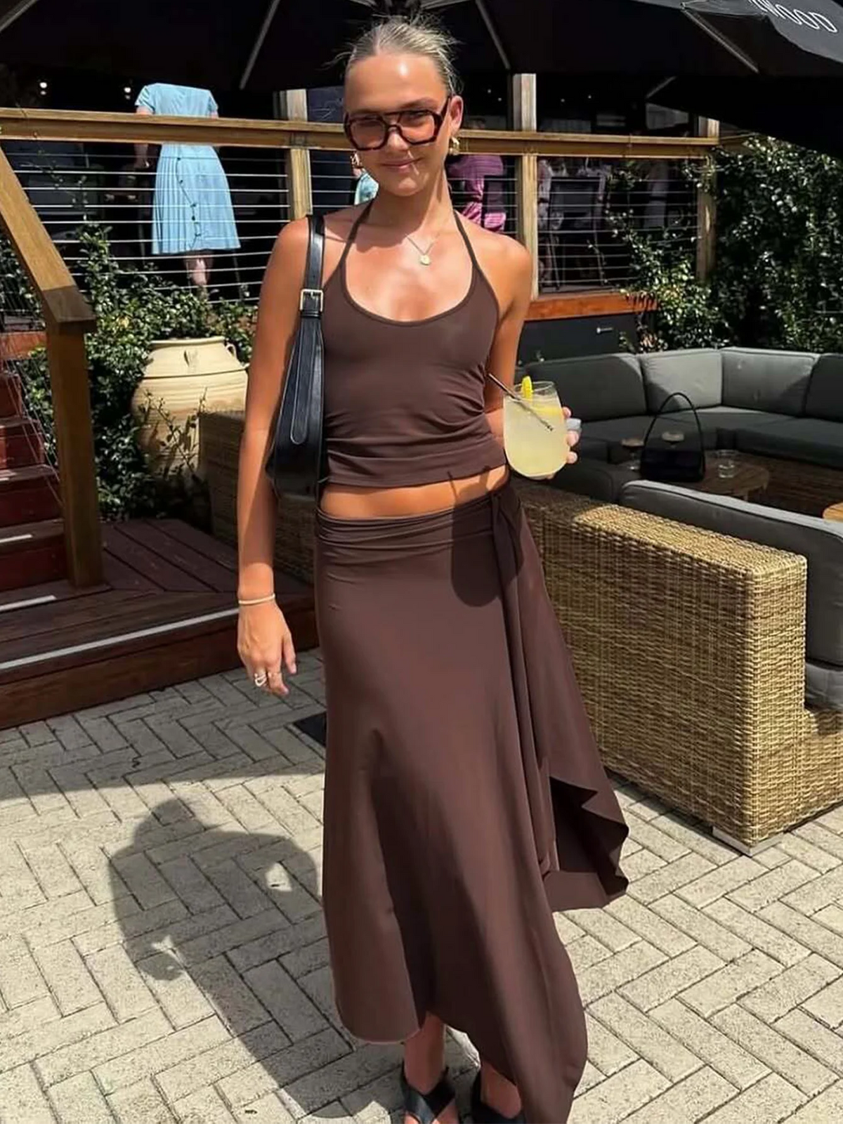 Halter Top And Skirt Co-ord