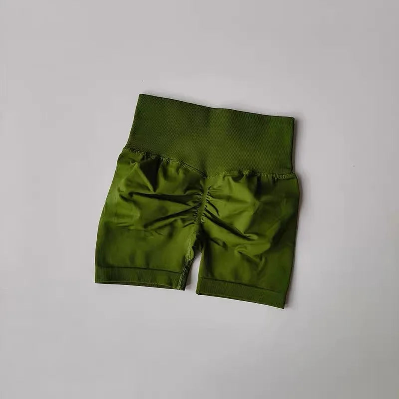High-Waisted Workout Shorts