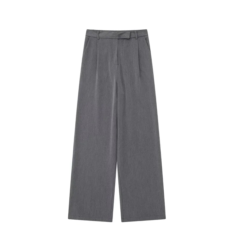 High-Rise Wide-Leg Trousers