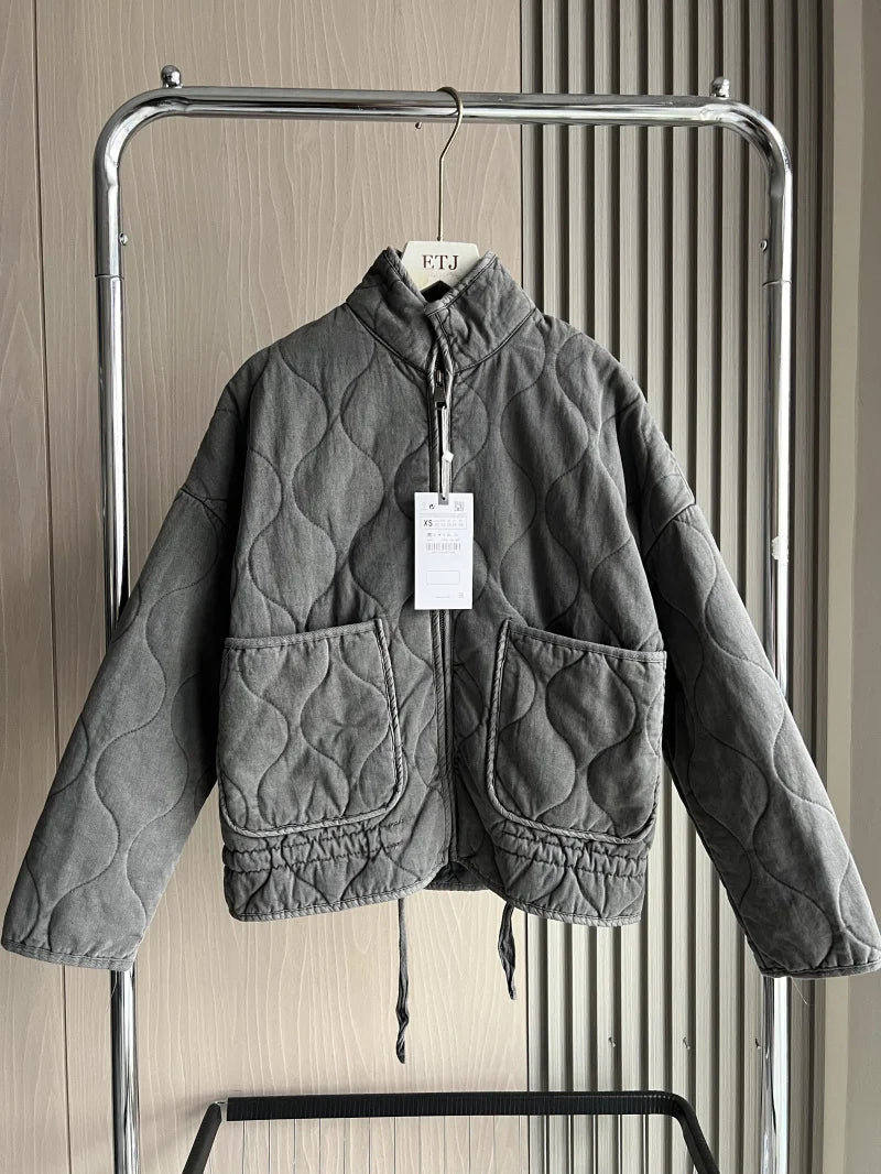 High-Collar Padded Jacket