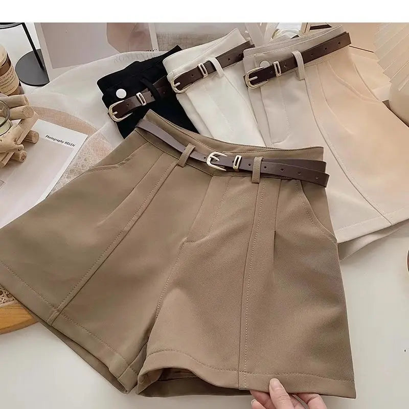 High-Waisted A-Line Shorts