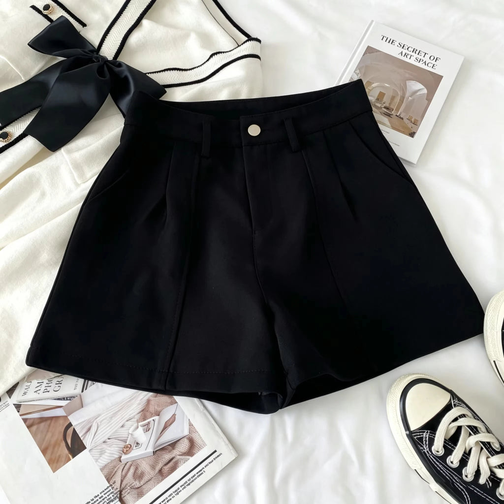 High-Waisted A-Line Shorts