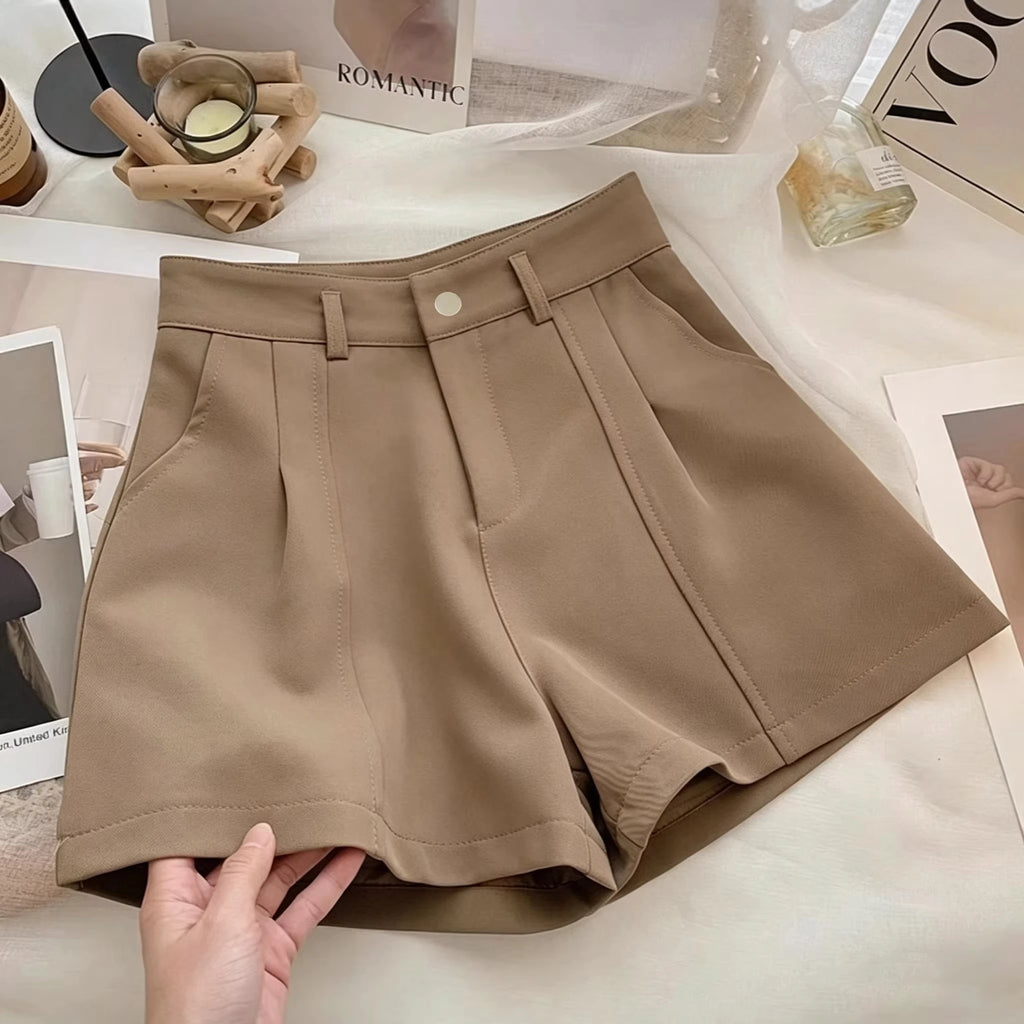 High-Waisted A-Line Shorts