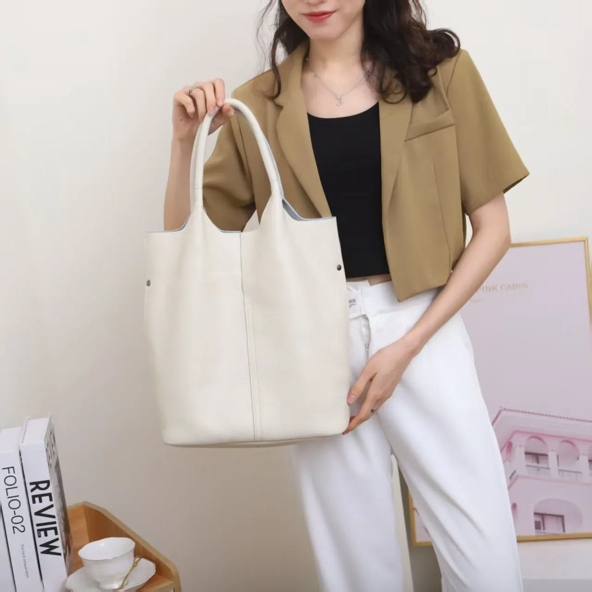 Open-Top Bucket Tote