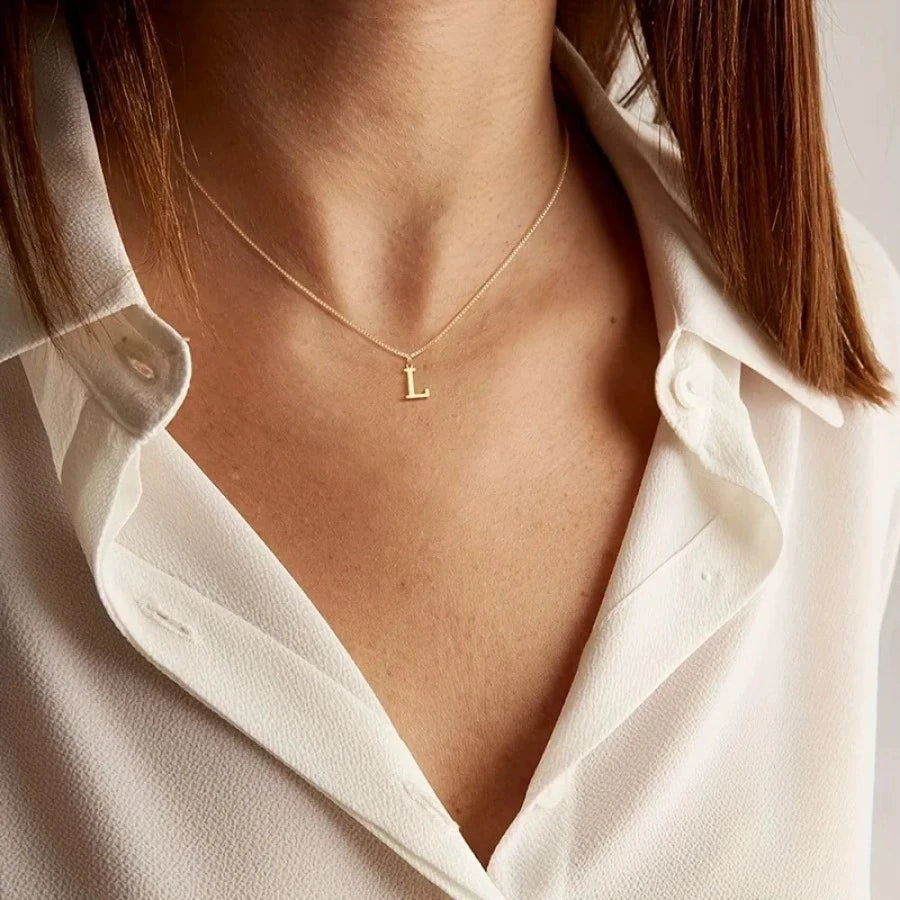 Initial Pendant Necklace