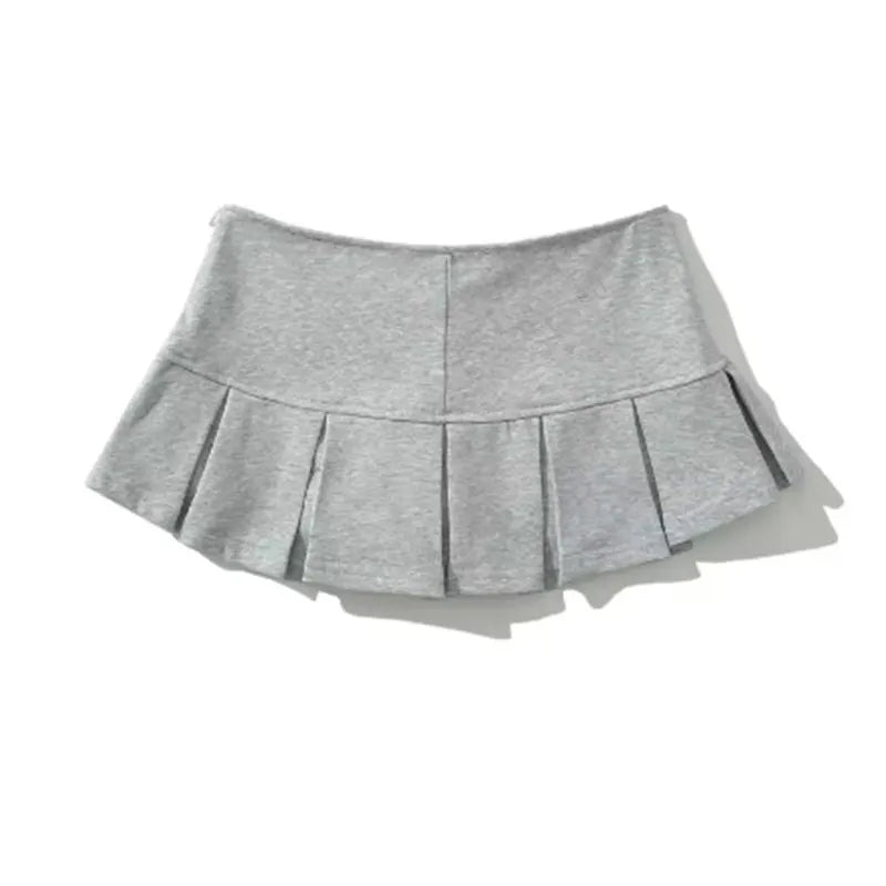 Low-Rise Pleated Mini Skirt