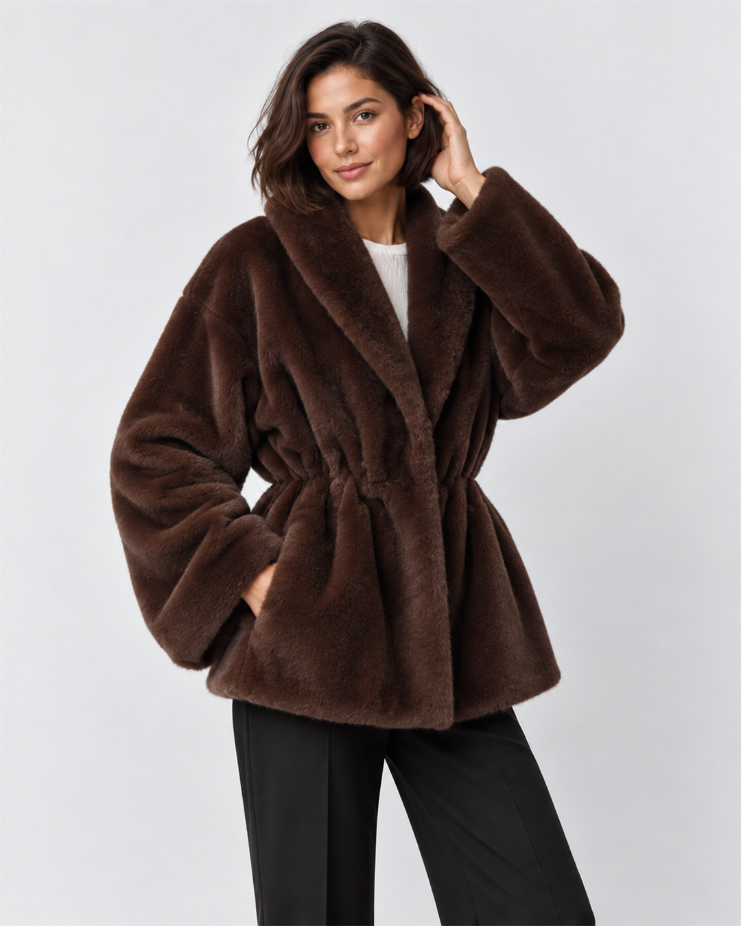 Animal Print Long Coat